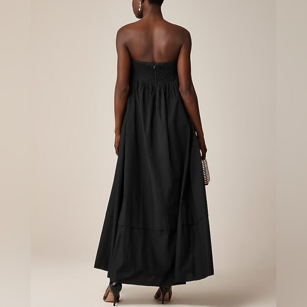 NWT J CREW Collection strapless notched maxi dress in black - Picture 5 of 7